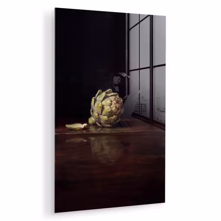 Glas schilderij - Artichok - Eten - Klassiek — 1