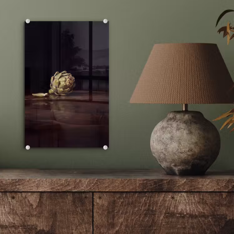Glas schilderij - Artichok - Eten - Klassiek — 4