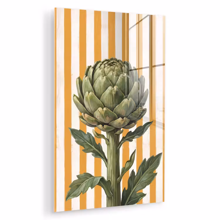 Glas schilderij - Artisjok - Modern - Groente — 1