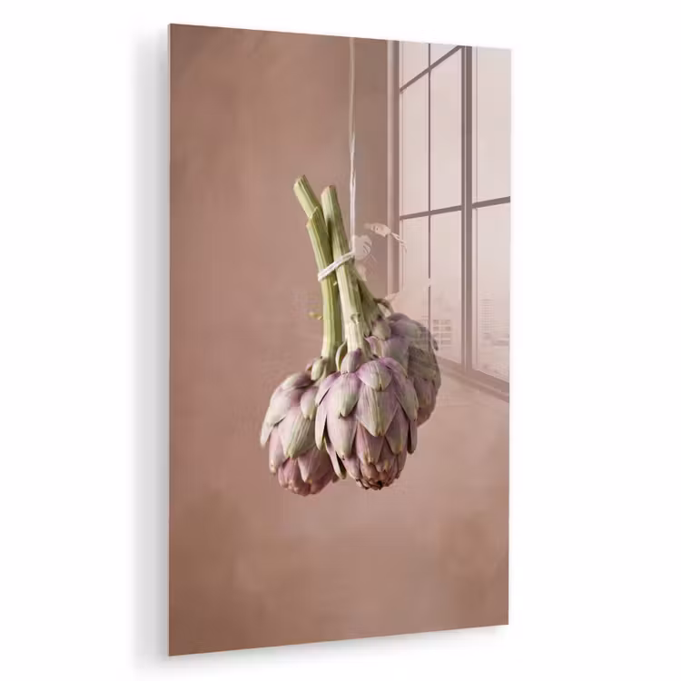 Glas schilderij - Artisjokken - Hangend - Groenten — 1