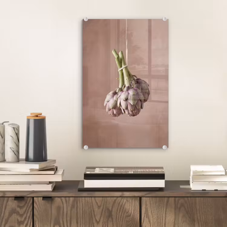 Glas schilderij - Artisjokken - Hangend - Groenten — 2