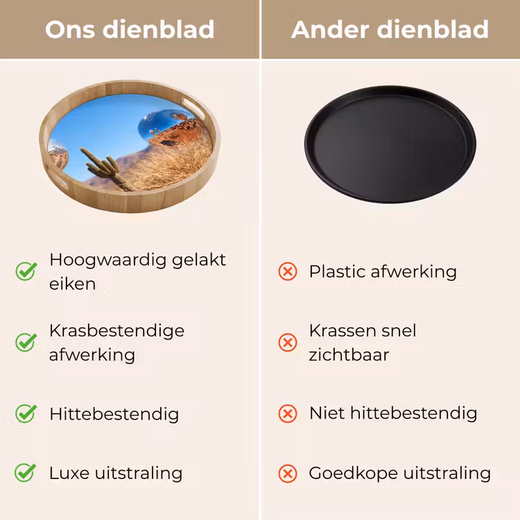 Dienblad - Woestijn - Spiegelbal - Kunst — 3
