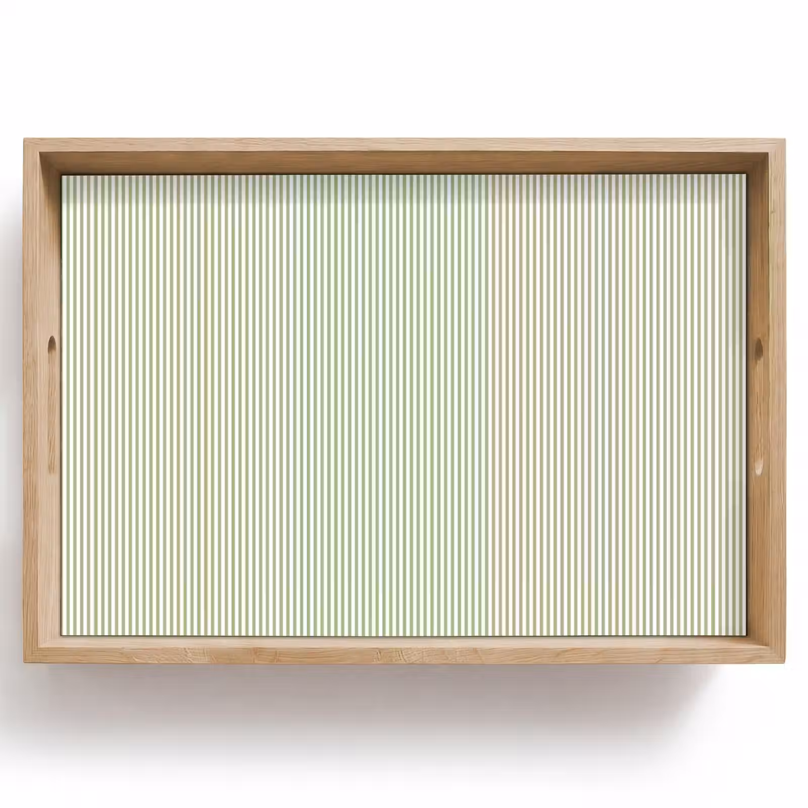 Dienblad - Saliegroen - Strepen - Minimalistisch - Patroon — 1