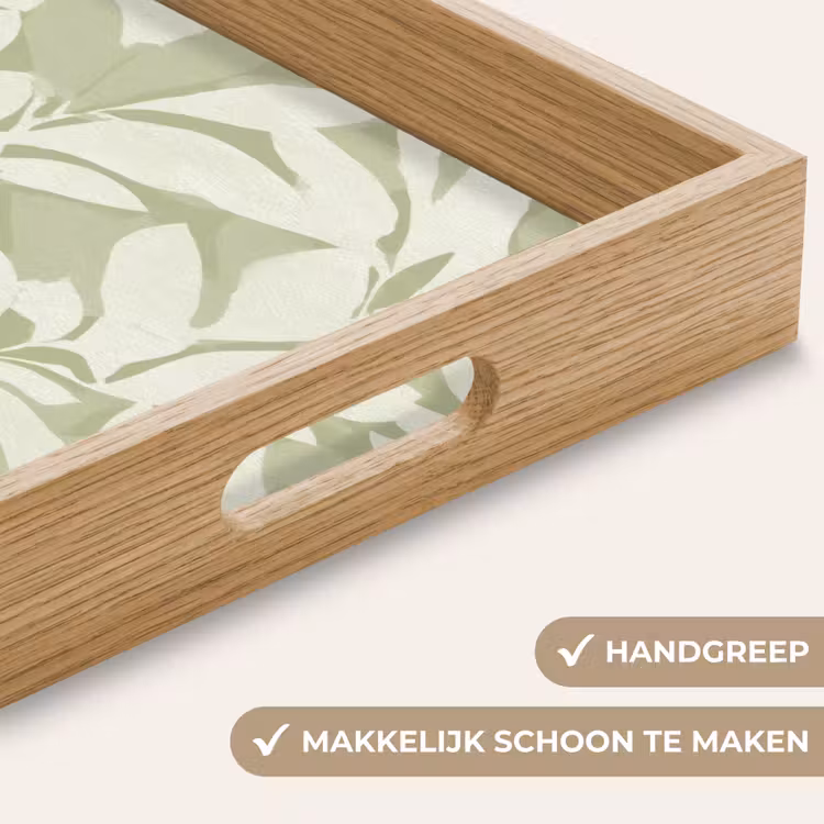 Dienblad - Saliegroen - Botanisch - Minimalistisch - Patroon — 5