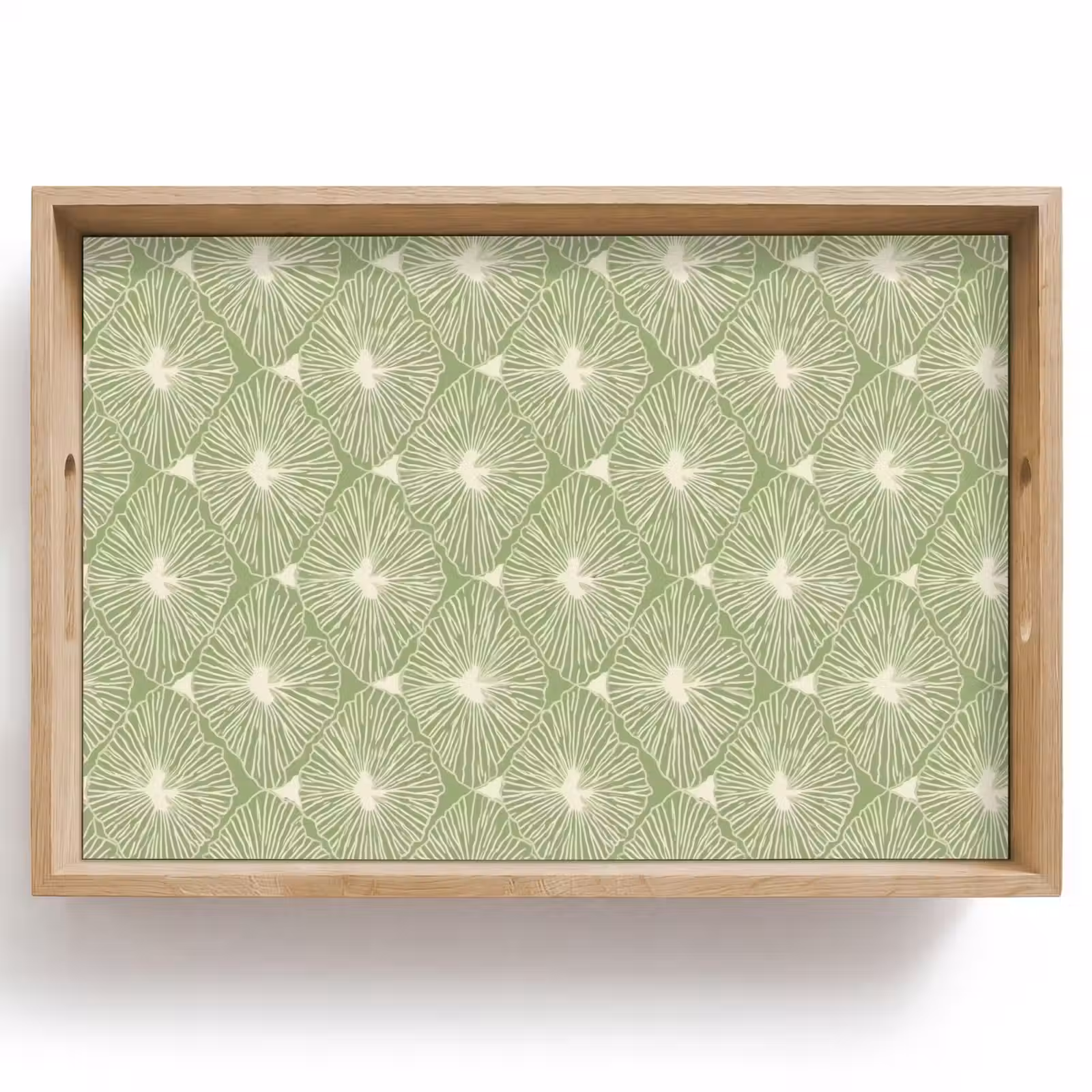 Dienblad - Saliegroen - Botanisch - Ruiten - Organisch - Patroon — 1