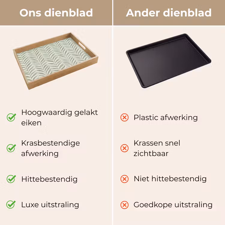 Dienblad - Saliegroen - Visgraat - Organisch - Penseelstreken - Patroon — 3