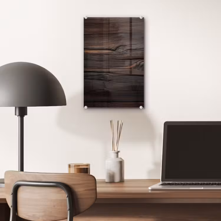 Glas schilderij - Hout - Grillige nerven — 7