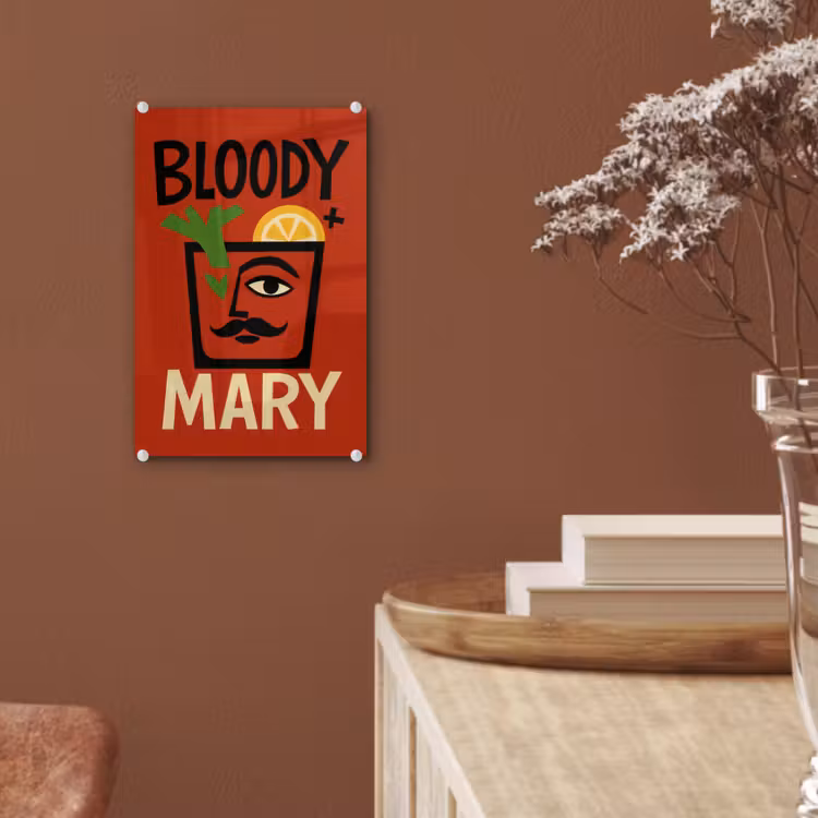 Glas schilderij - Cocktail - Art - Rood — 6