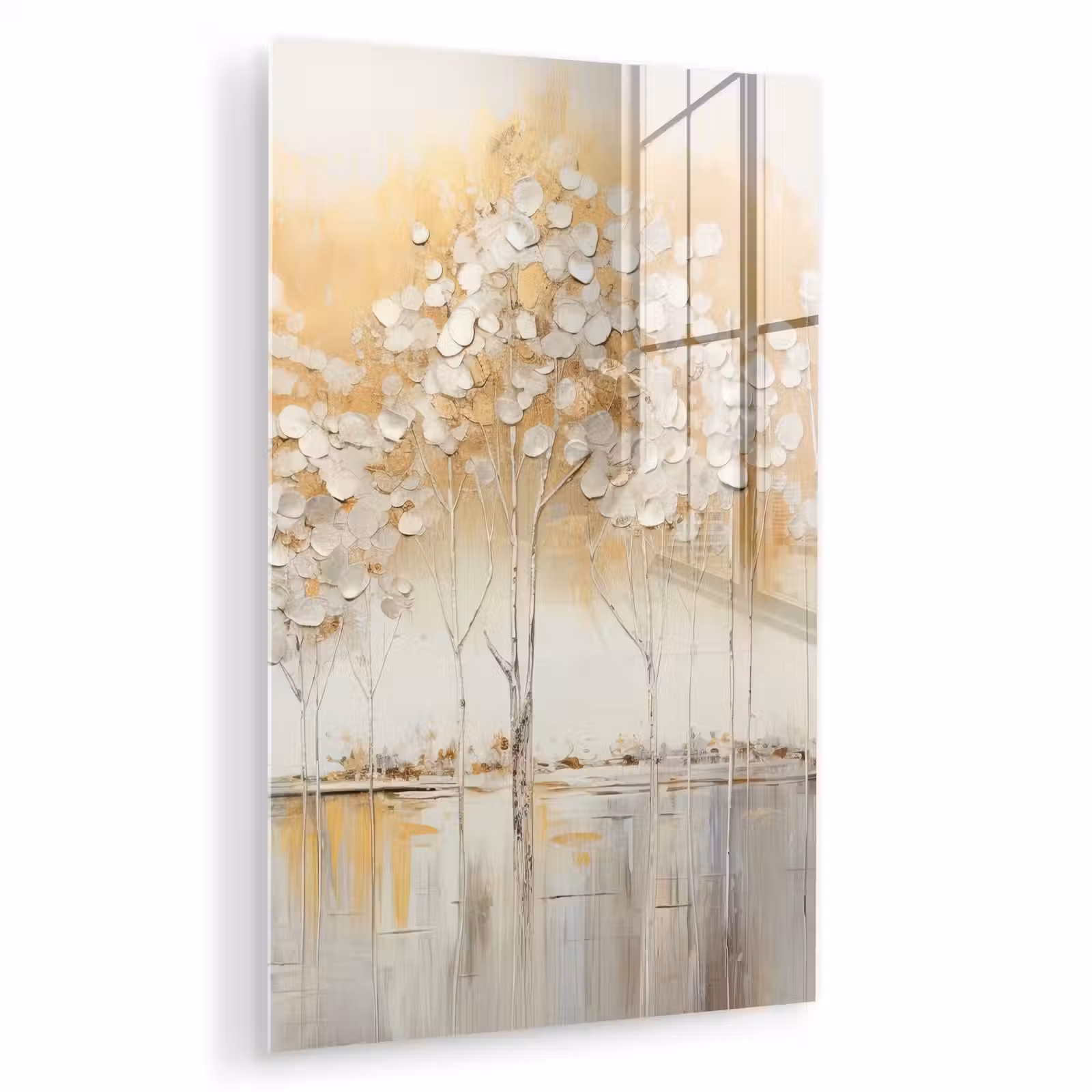 Glas schilderij - Bomen - Kunst - Acryl - Natuur — 1