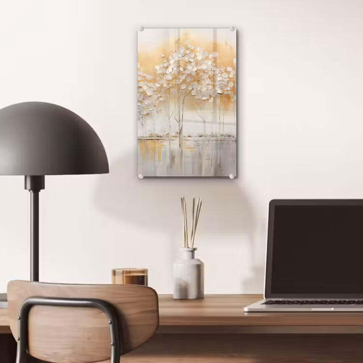 Glas schilderij - Bomen - Kunst - Acryl - Natuur — 7