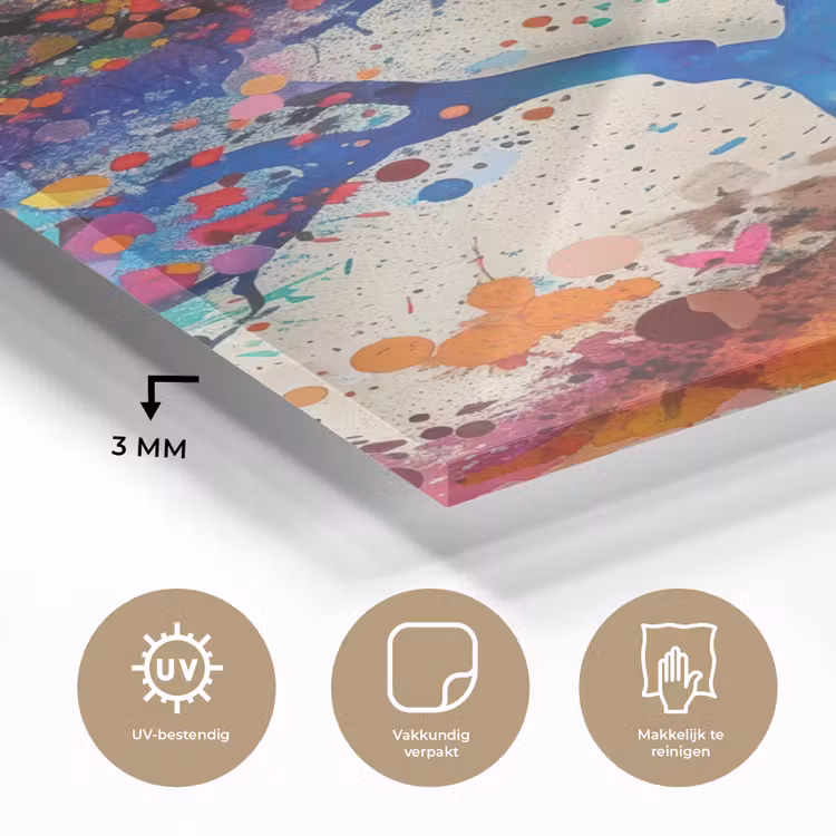 Glas schilderij - Levensboom - Natuur - Kleurrijk - Boom — 3
