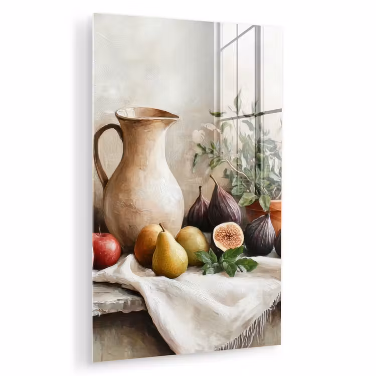 Glas schilderij - Fruit - Kruiden - Landelijk — 1