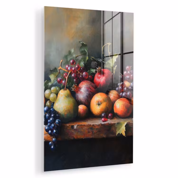 Glas schilderij - Rustiek - Stilleven - Fruit — 1