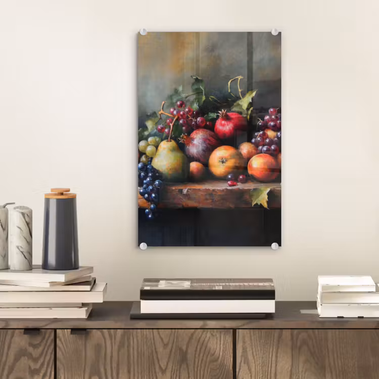 Glas schilderij - Rustiek - Stilleven - Fruit — 2