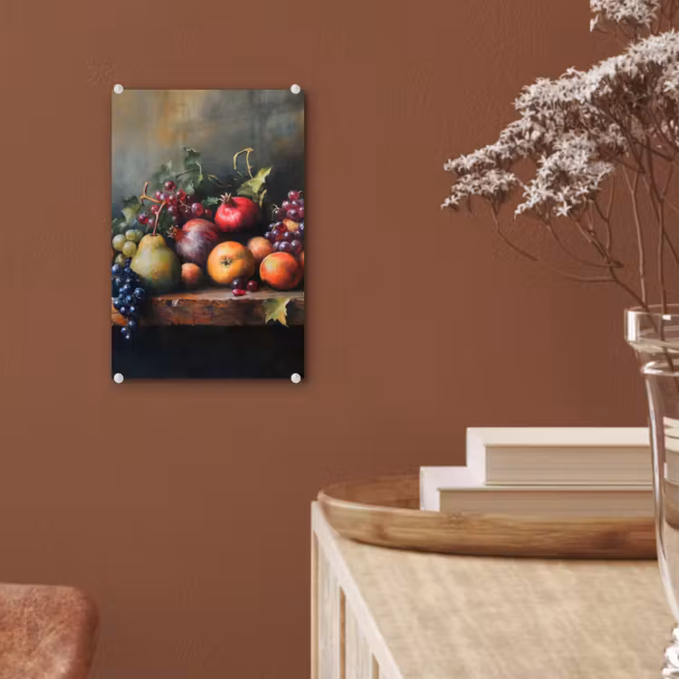 Glas schilderij - Rustiek - Stilleven - Fruit — 6