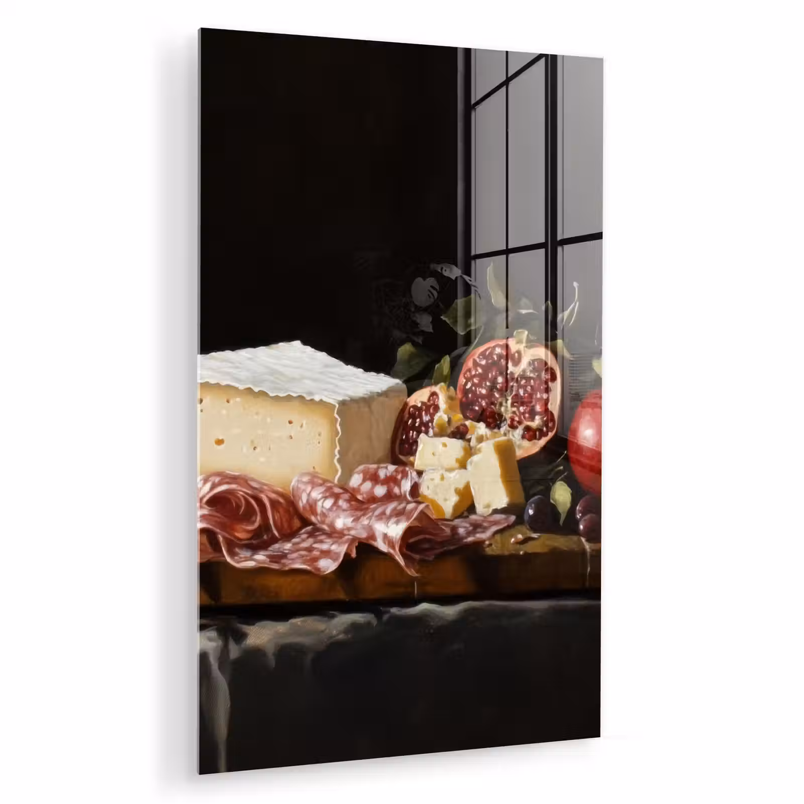Glas schilderij - Stilleven - Vintage - Borrelplank — 1