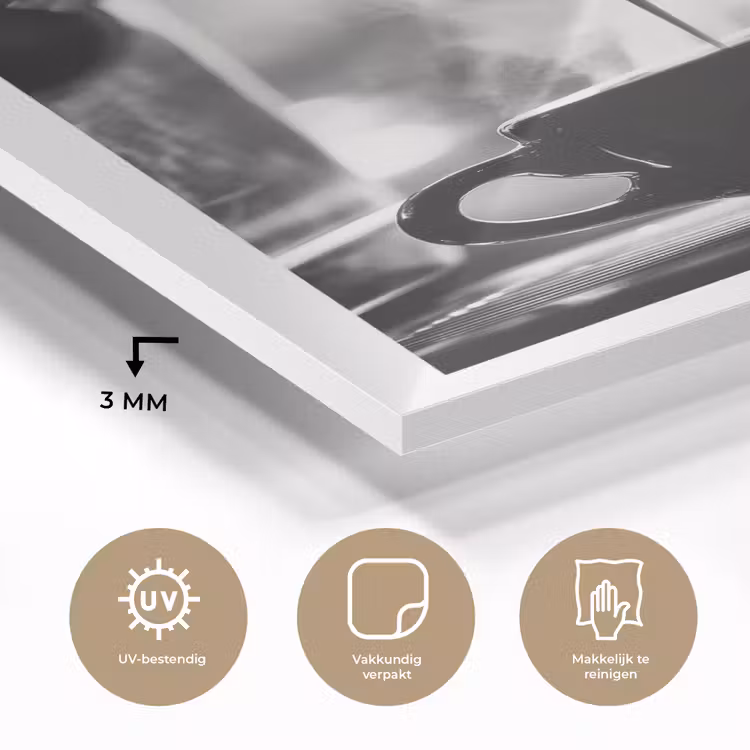 Glas schilderij - Coffee - Espresso - Koffiemachine - Kop — 3