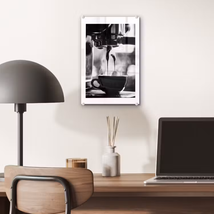 Glas schilderij - Coffee - Espresso - Koffiemachine - Kop — 7