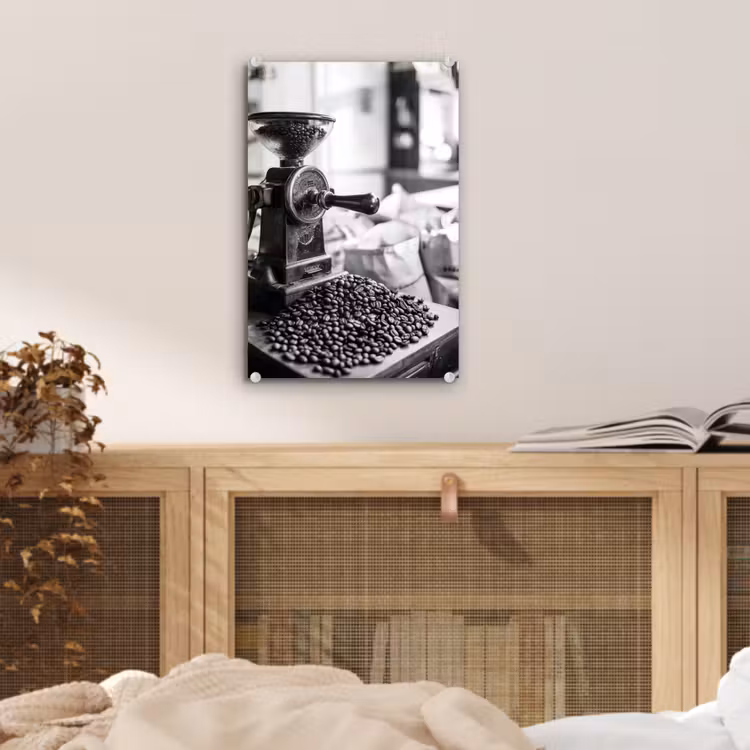 Glas schilderij - Koffiemolen - Gemalen - Vintage — 5
