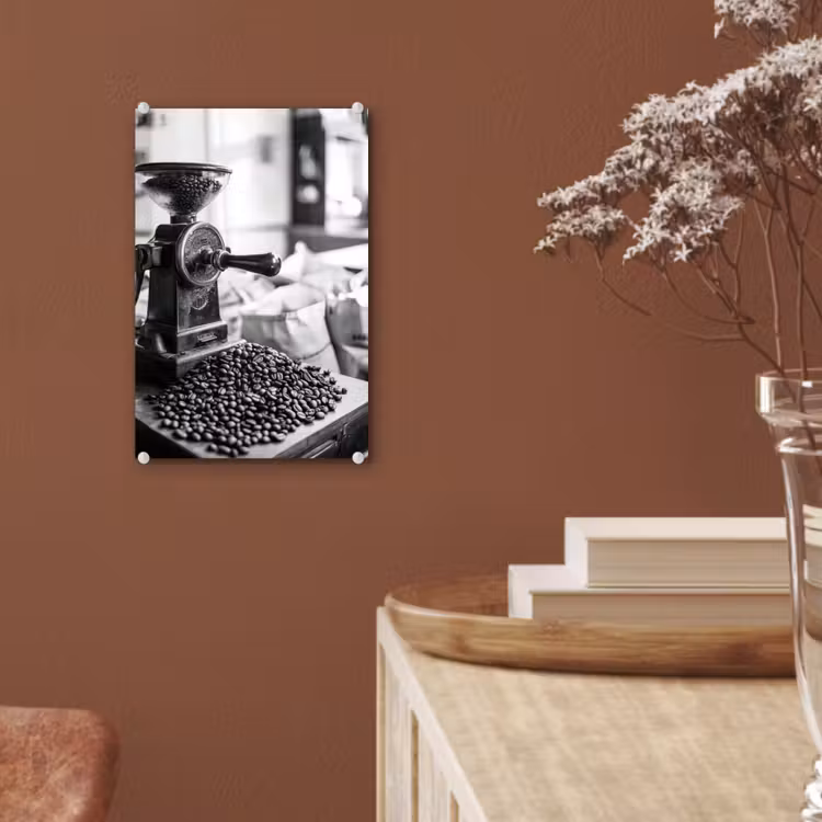 Glas schilderij - Koffiemolen - Gemalen - Vintage — 6