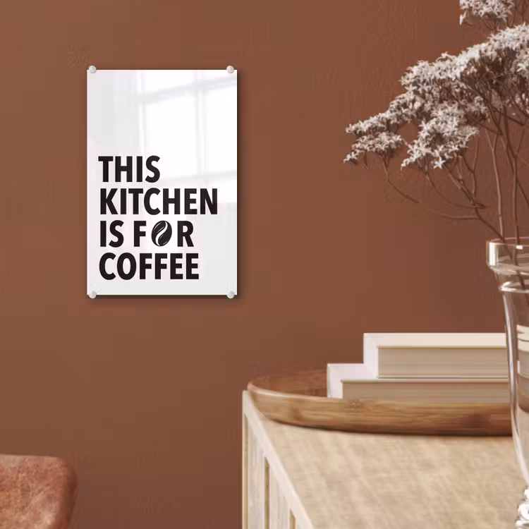 Glas schilderij - Quotes - Koffie - Bonen - Modern — 6