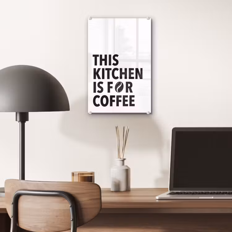 Glas schilderij - Quotes - Koffie - Bonen - Modern — 7