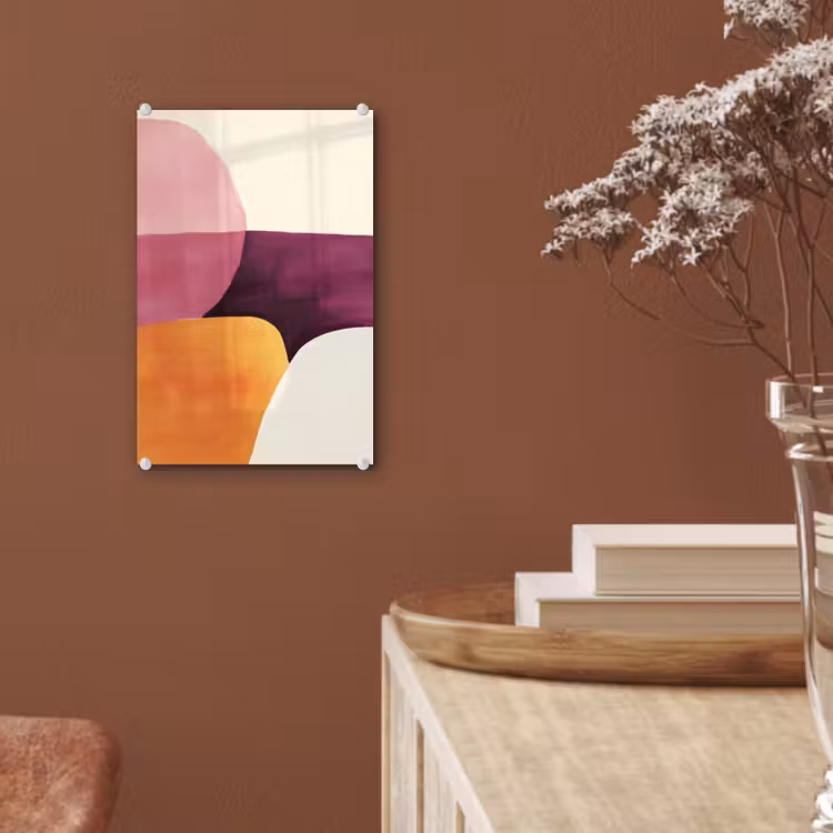 Glas schilderij - Vormen - Abstract - Kleurrijk — 6
