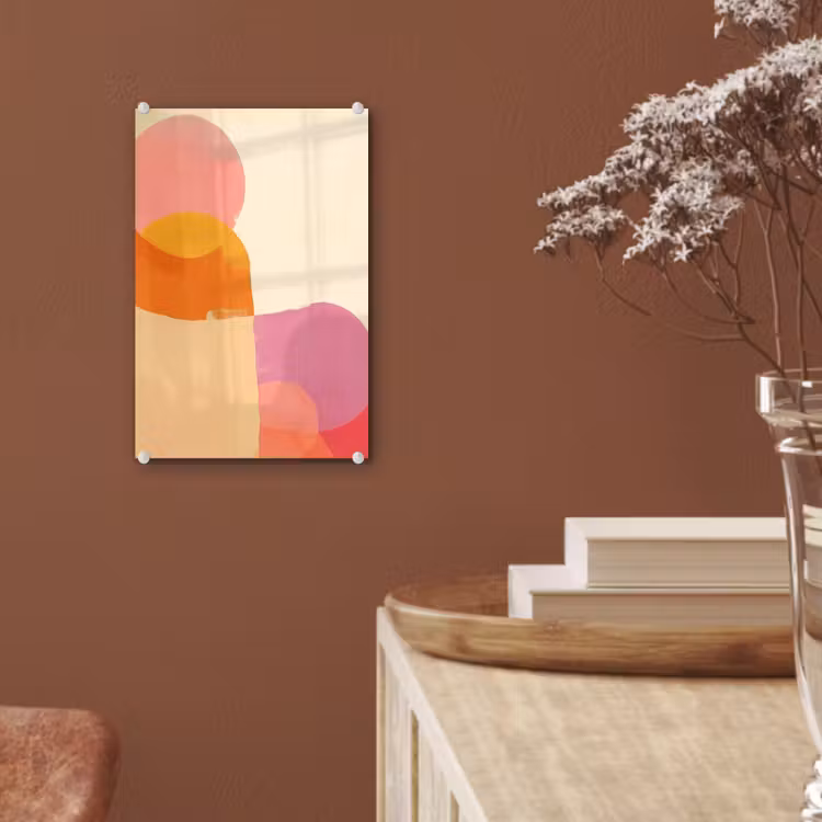 Glas schilderij - Vormen - Abstract - Kleurrijk — 6