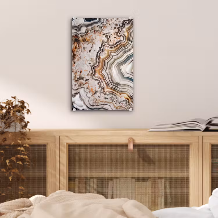 Glas schilderij - Edelsteen - Marmer - Natuur - Abstract — 4