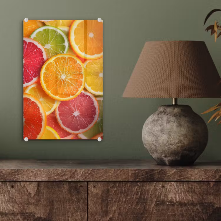 Glas schilderij - Fruit - Kleurrijk - Close up — 4
