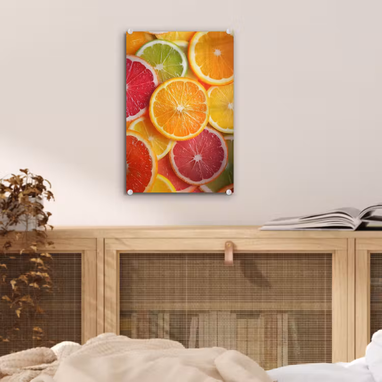 Glas schilderij - Fruit - Kleurrijk - Close up — 5