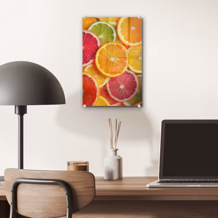 Glas schilderij - Fruit - Kleurrijk - Close up — 7