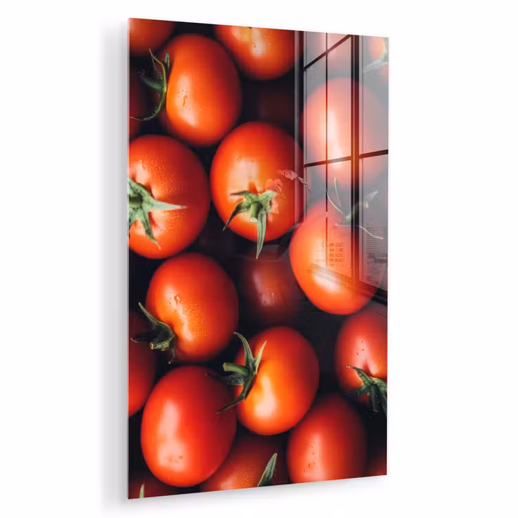 Glas schilderij - Groente - Rood - Tomaten — 1