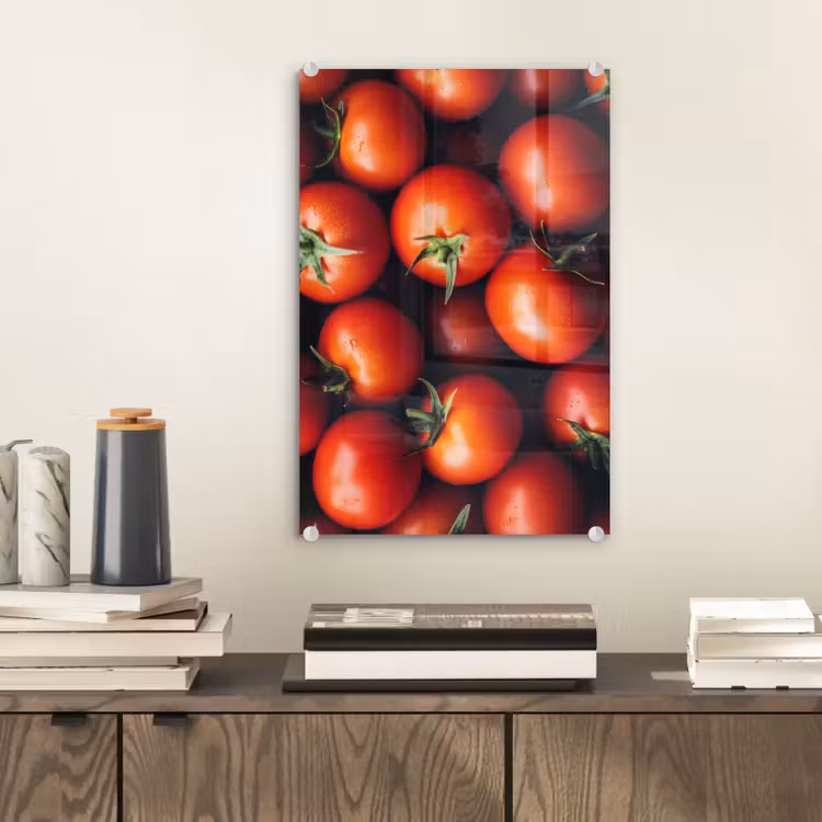 Glas schilderij - Groente - Rood - Tomaten — 2
