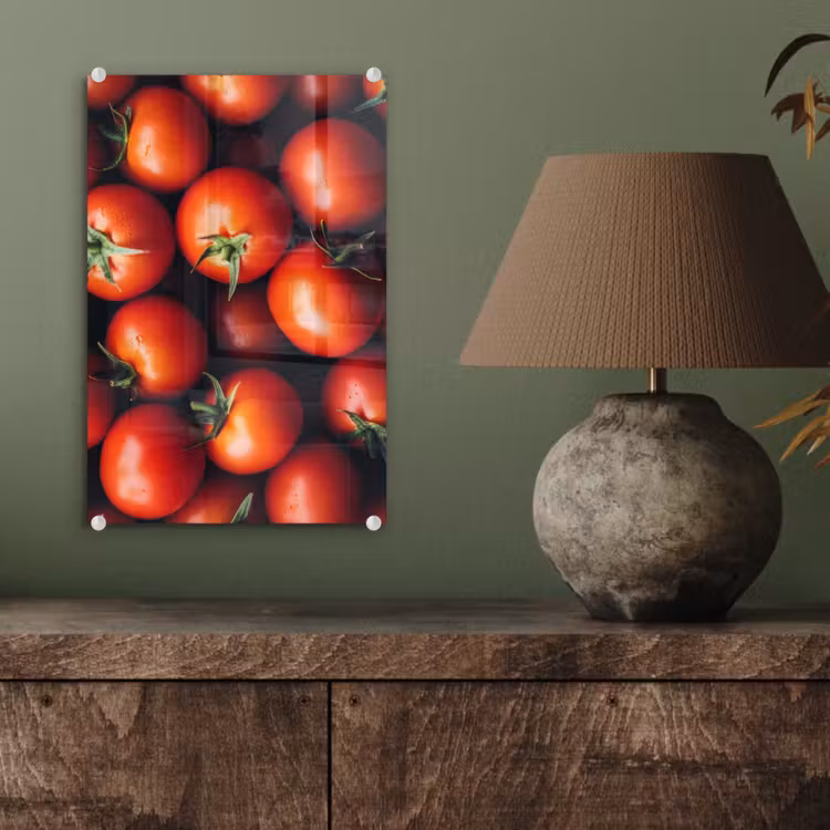 Glas schilderij - Groente - Rood - Tomaten — 4