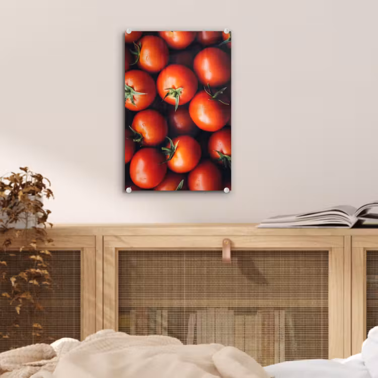 Glas schilderij - Groente - Rood - Tomaten — 5