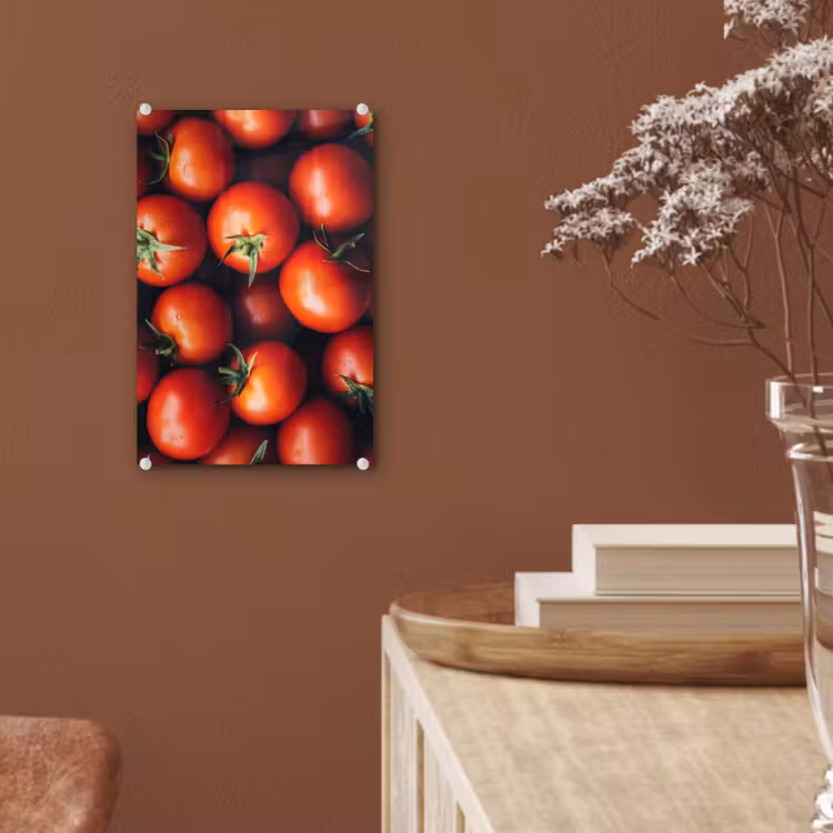 Glas schilderij - Groente - Rood - Tomaten — 6