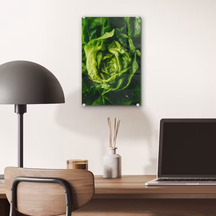 Glas schilderij - Groente - Sla - Groen — 7