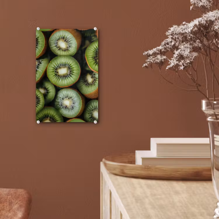 Glas schilderij - Kiwi - Fruit - Groen — 6