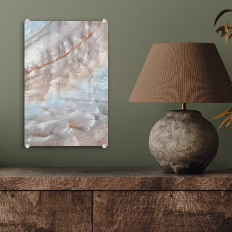 Glas schilderij - Schelpen - Abstract - Natuur — 3