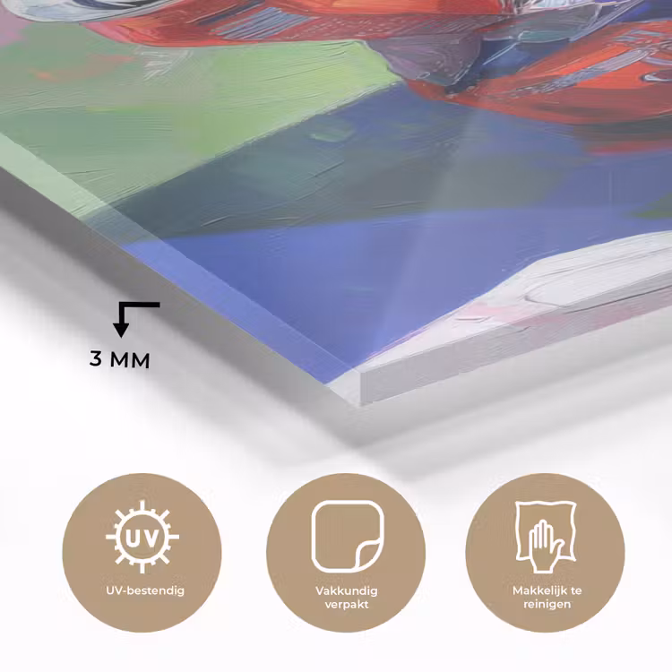 Glas schilderij - Frisdrank - Blik - Paars — 3