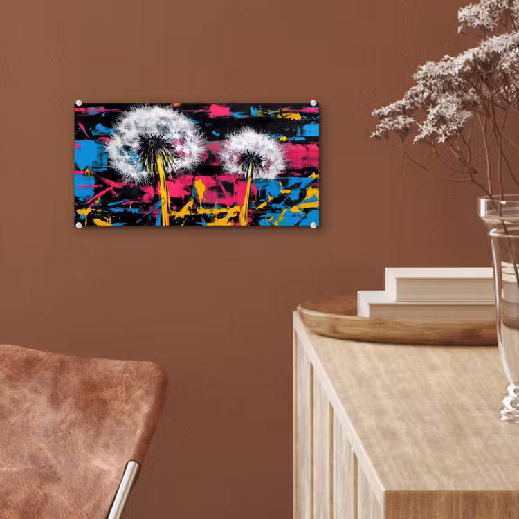 Glas schilderij - Street Art - Kleurrijk - Muur — 6