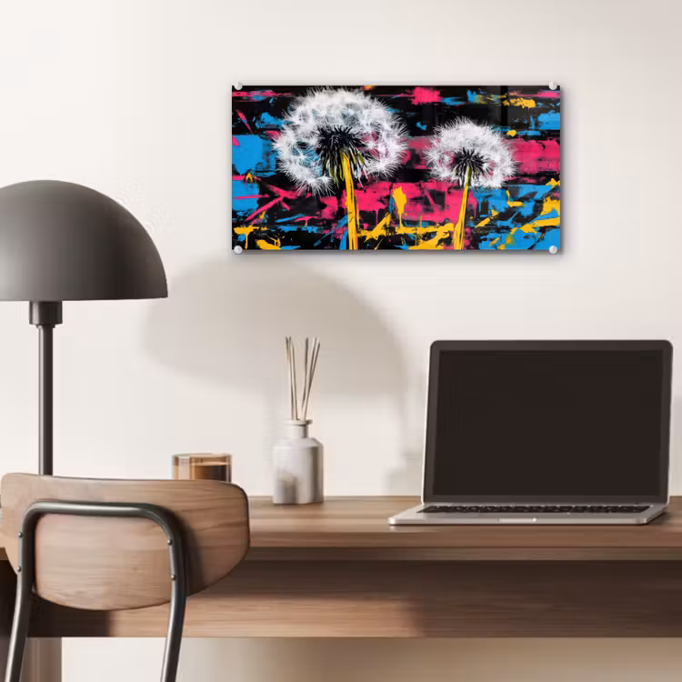 Glas schilderij - Street Art - Kleurrijk - Muur — 7