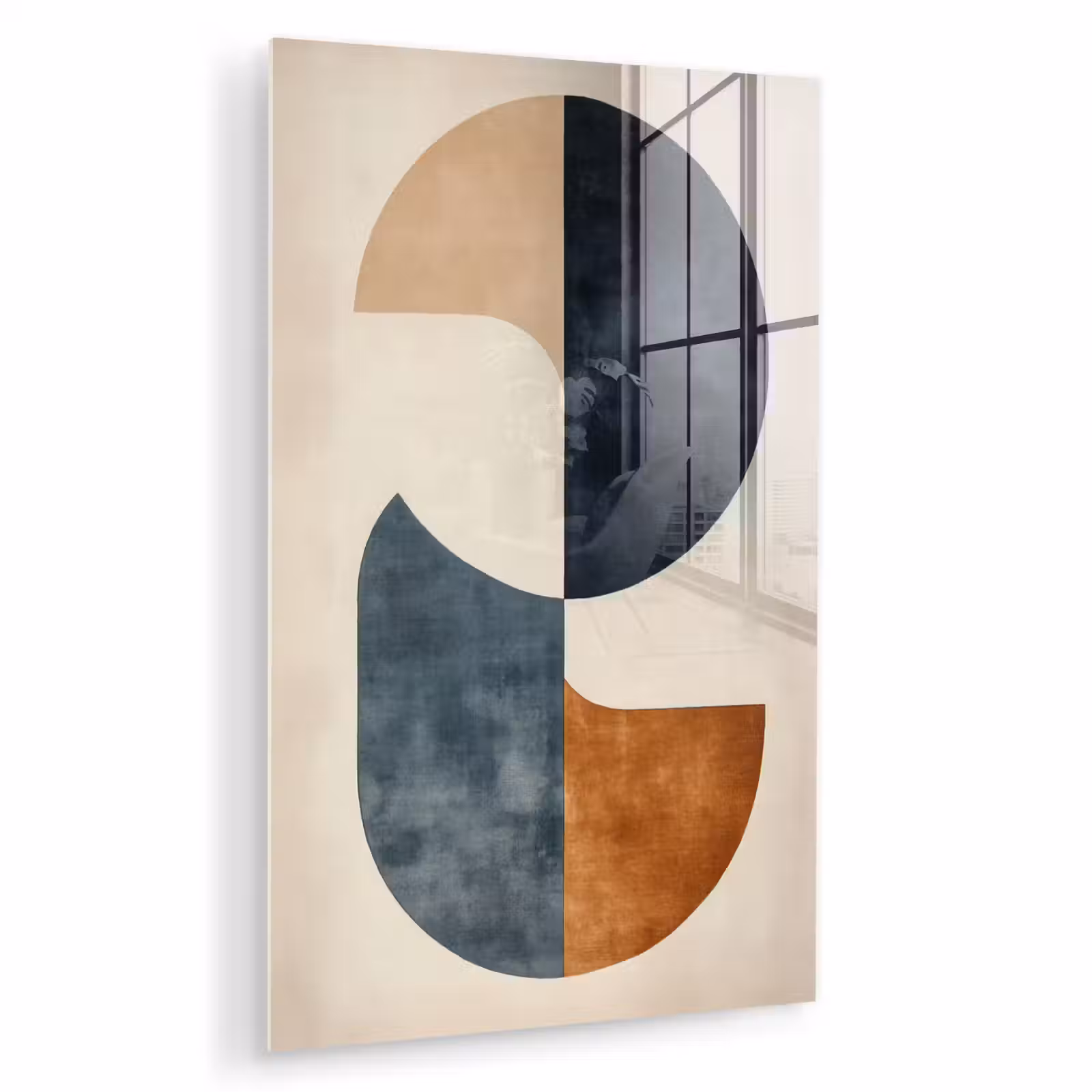 Glas schilderij - Cirkels - Abstract - Kleurrijk — 1