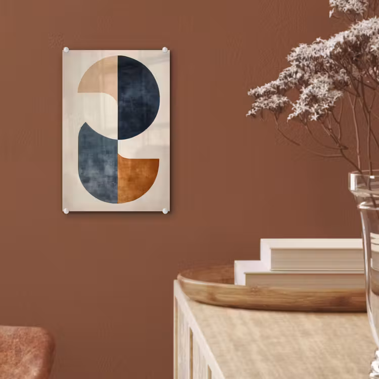 Glas schilderij - Cirkels - Abstract - Kleurrijk — 6