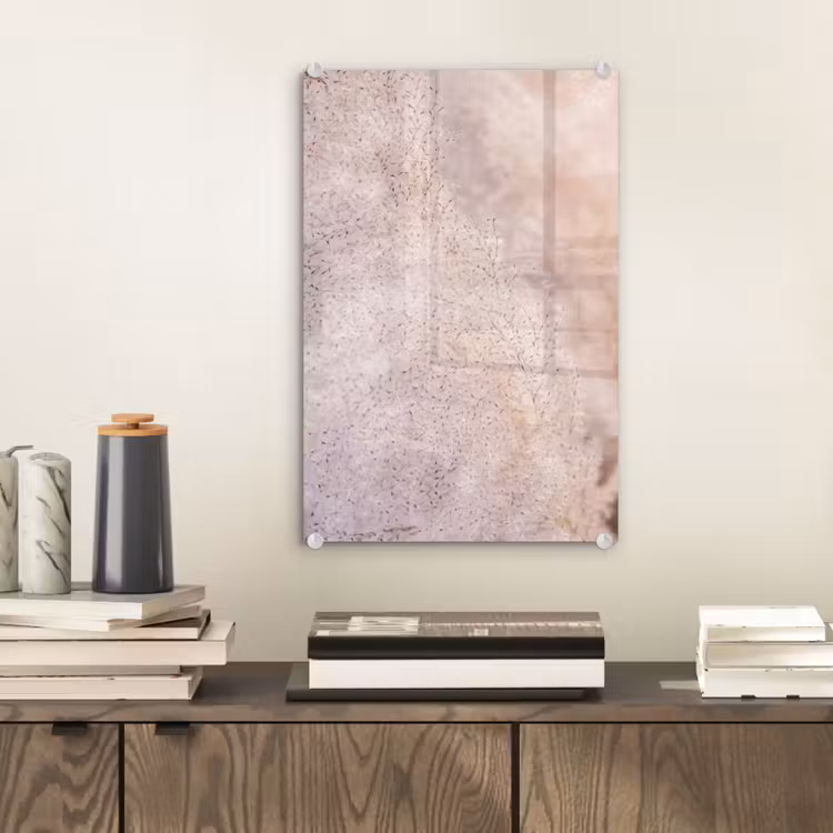 Glas schilderij - Pampasgras - Structuur - Planten - Natuur — 1