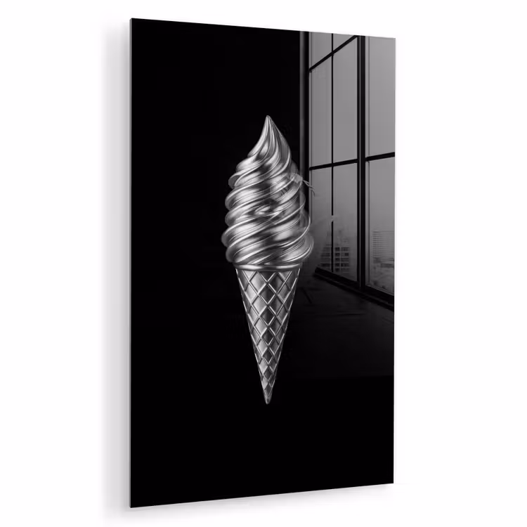 Glas schilderij - Softijs - Realistisch - Futuristisch — 1