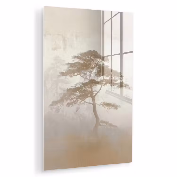 Glas schilderij - Boom - Oosterse stijl - Landschap — 1