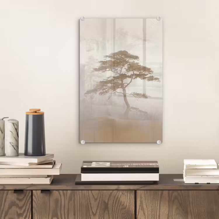 Glas schilderij - Boom - Oosterse stijl - Landschap — 2
