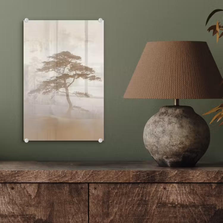 Glas schilderij - Boom - Oosterse stijl - Landschap — 4